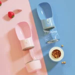 Portable Pet  Water Bottle Feeder Bowl